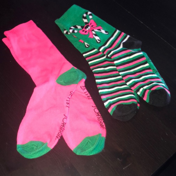 2 Pair Betsey Johnson Socks - Picture 2 of 2